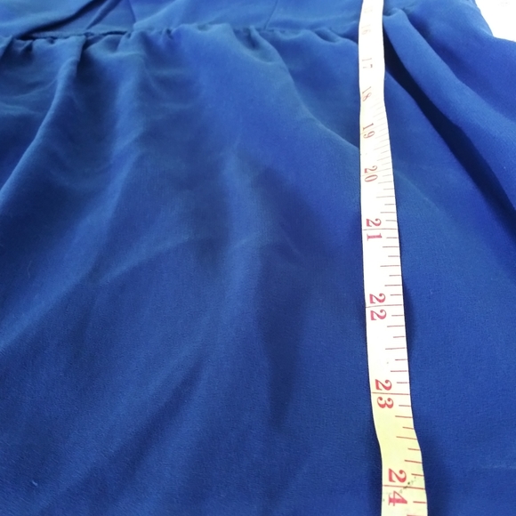 Zara Basic Royal Blue Open Hole Front Top. - Picture 5 of 6